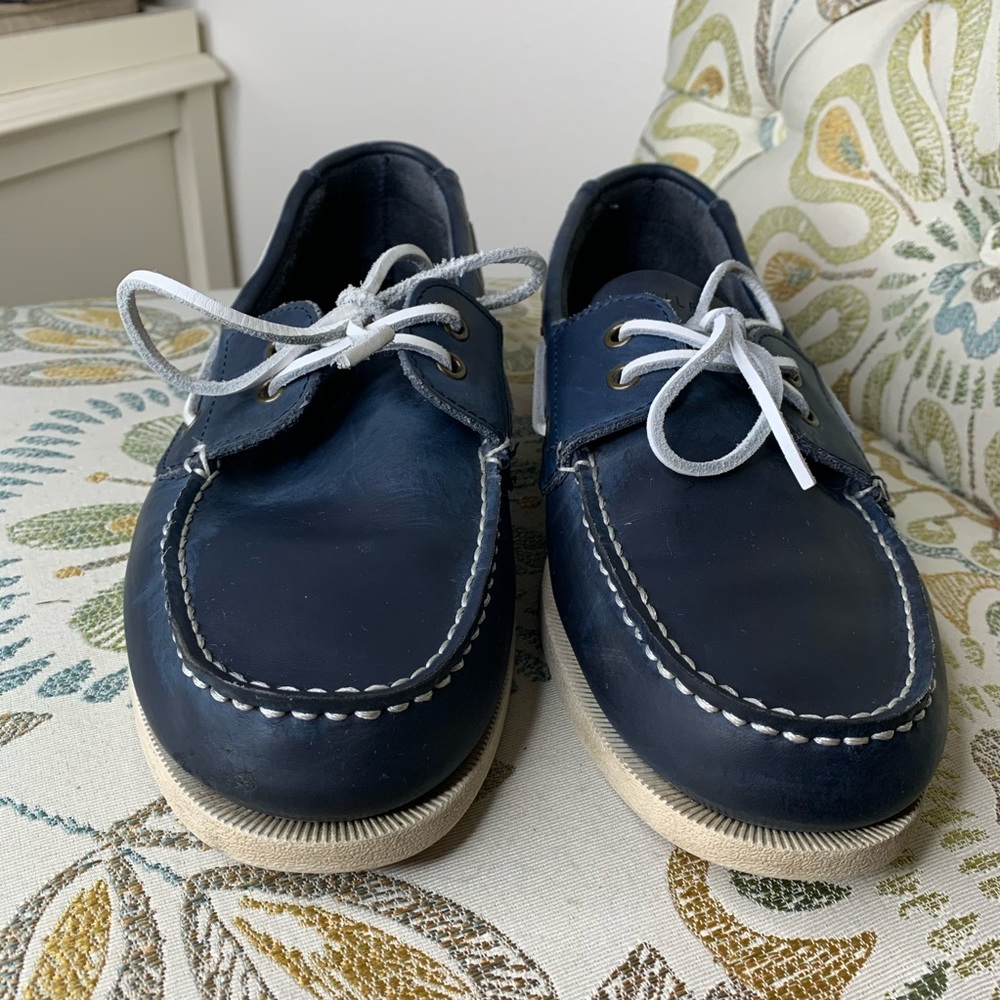 Tommy Hilfiger Leather Size 10.5 Loafer Boat Shoes - Picture 2 of 4